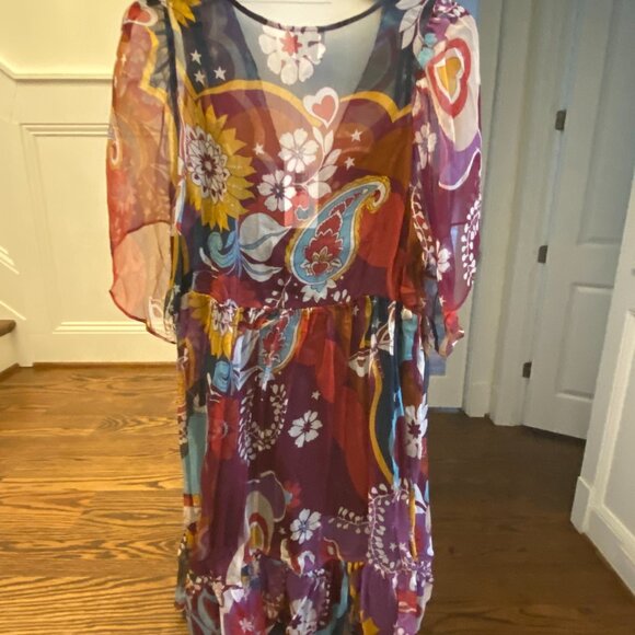 NWT Johnny Was Margareta Mini Dress Size Large Color Tavie Retail $365 - Picture 14 of 16
